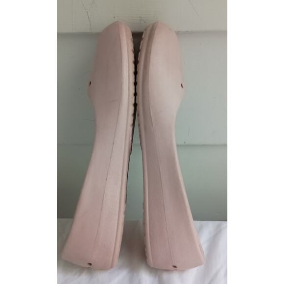 Crocs Pink Ballet Flats Comfort Slip On Casual Size 11 - Picture 8 of 10